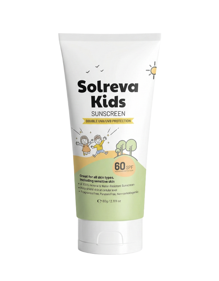 Solreva Kids SPF 60 Physical Sunscreen Cream - 60 gm