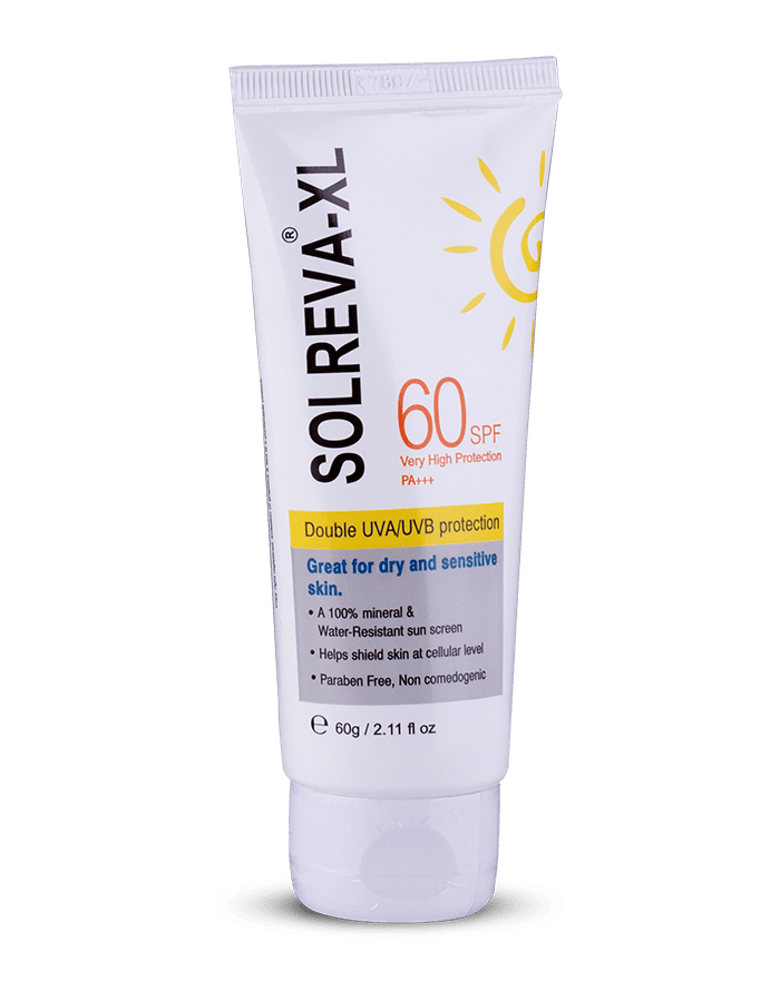 Solreva XL SPF 60 Physical Sunscreen Cream - 60 gm